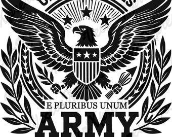 US Military Insignia Cut Files: Vector Graphic, Multiple Formats, High-Quality