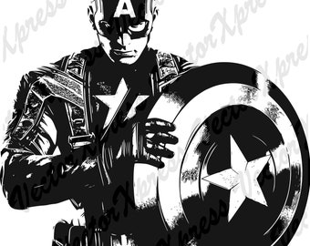 Superhero Silhouette Cut Files: Vector Graphic, Multiple Formats, High-Quality
