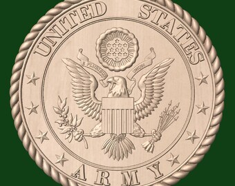 US Military 3D STL Model for CNC Routers & 3D Printers