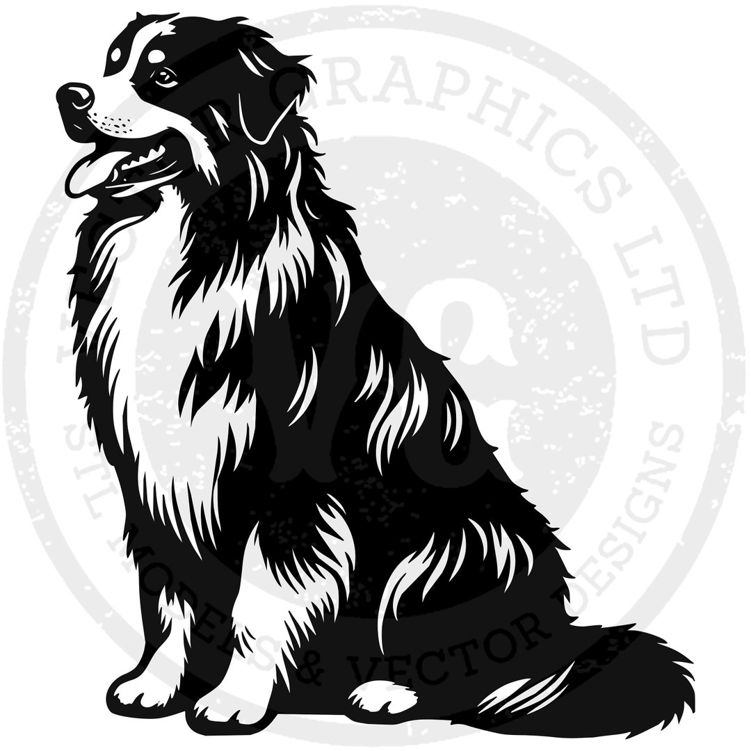 Premium Australian Shepherd Dog Bundle: Silhouette Cut Files in ...