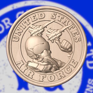 US Military Pilot 3D STL Model for CNC Routers & 3D Printers