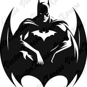 Superhero Cut Files: Vector Graphic, Multiple Formats, High-Quality