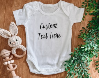 Custom Baby Onesie | Pregnancy announcement onesie | Custom Print Baby Onesie | Pregnancy Announcement