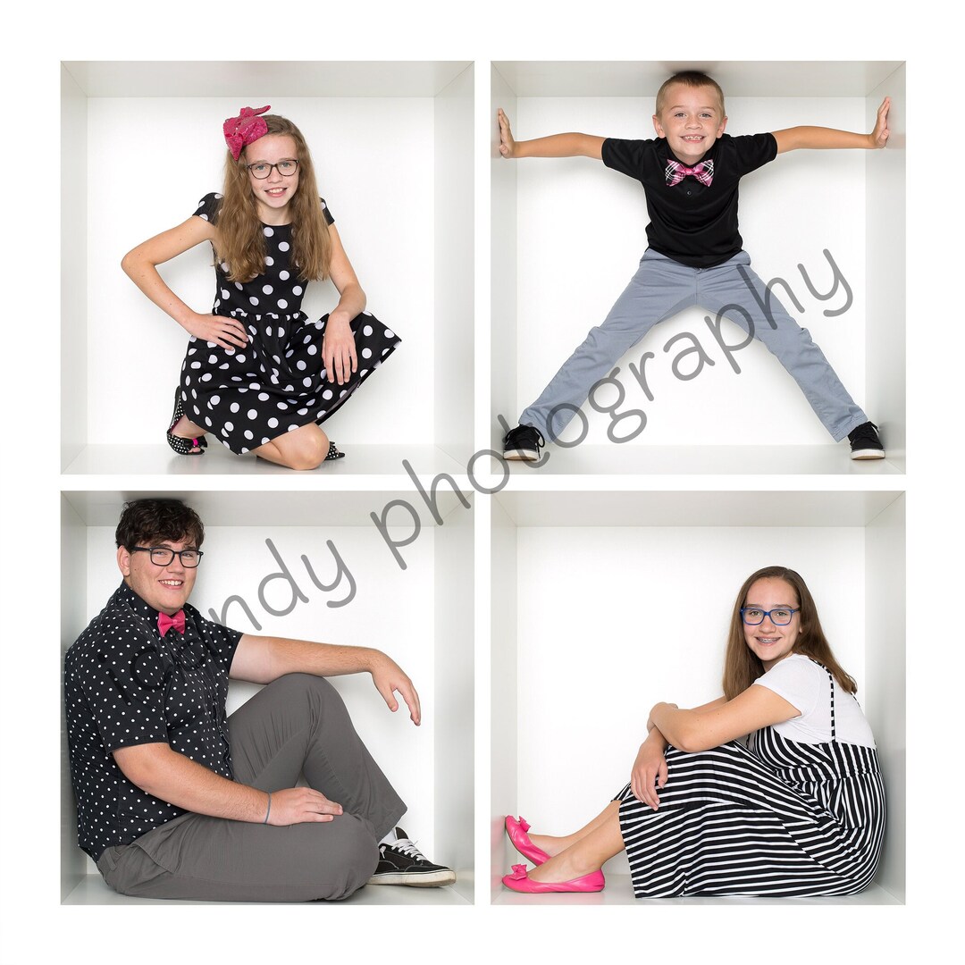 Box Photography 4box Template Etsy