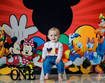 Mickey Mouse clubhuis achtergrond