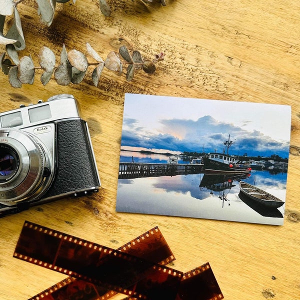 Photographers Pick, West Coast Tasmania, Card Bundle, Photography, Gift Idea, Reflections, Seascapes, Fishing Boats, Strahan, Cards, Sunset