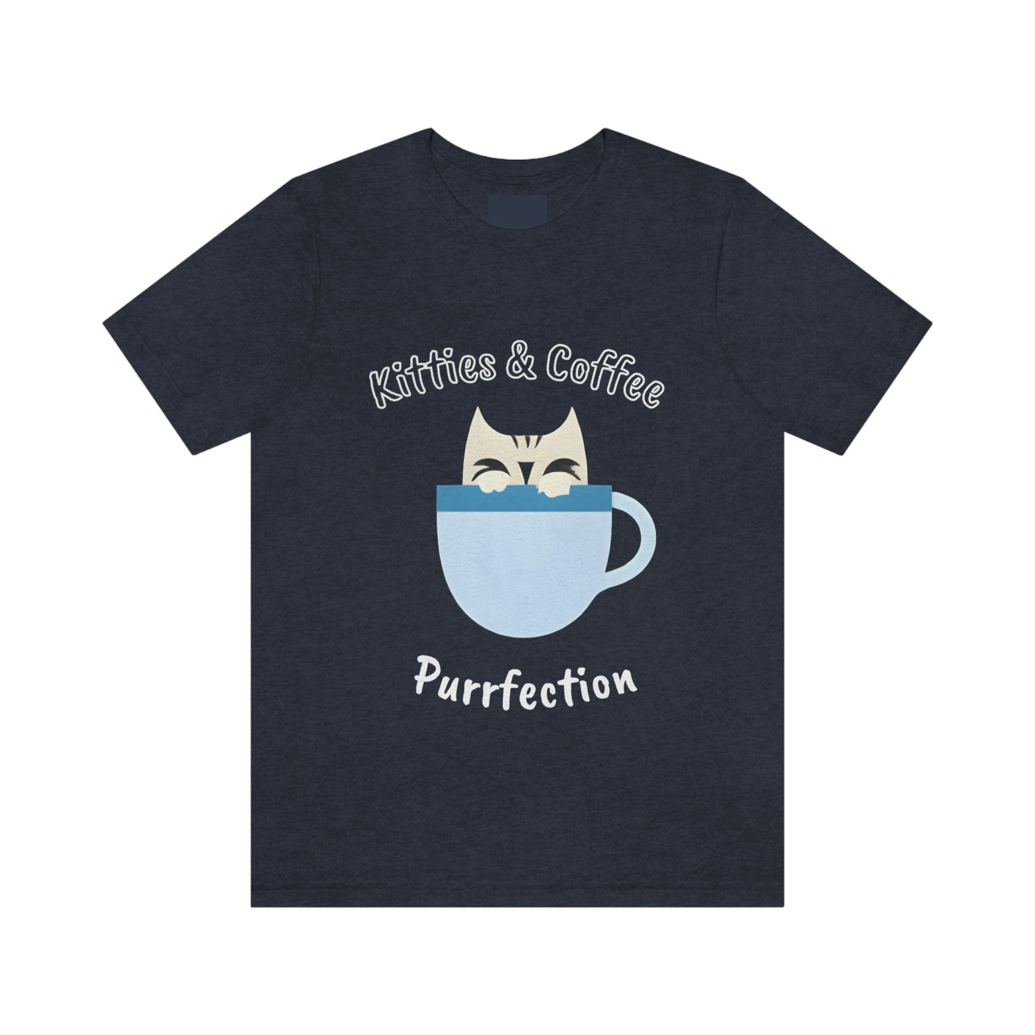 Kitties & Coffee Short Sleeve Tee - Etsy
