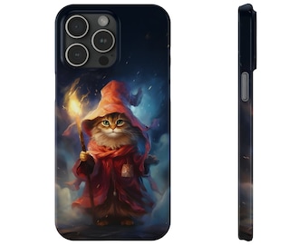 D & D-inspirierte Ginger Cat Fire Mage Slim iPhone - mehrere Größen erhältlich