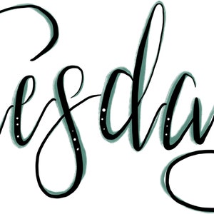 Tuesday Script Digital Download