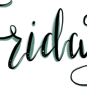 Friday Script Digital Download