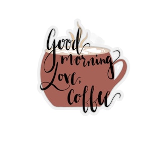 Buenos días Pegatina de café