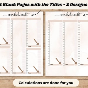 Wardrobe Checklist, Closet Inventory, Outfit Tracker, Minimalist Closet Audit, Personal Style Planner, Outfit Shopping Guide, Fillable PDF image 4