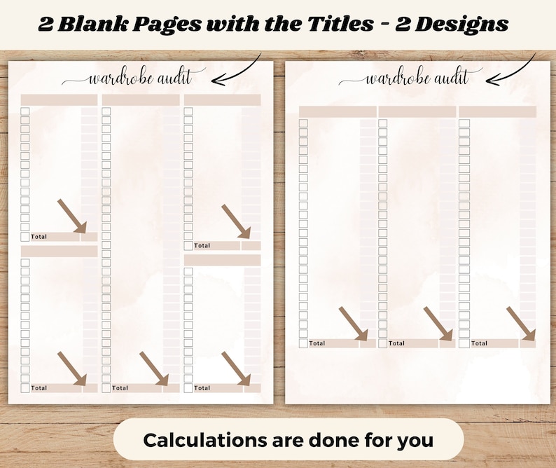 Wardrobe Checklist, Closet Inventory, Outfit Tracker, Minimalist Closet Audit, Personal Style Planner, Outfit Shopping Guide, Fillable PDF image 4