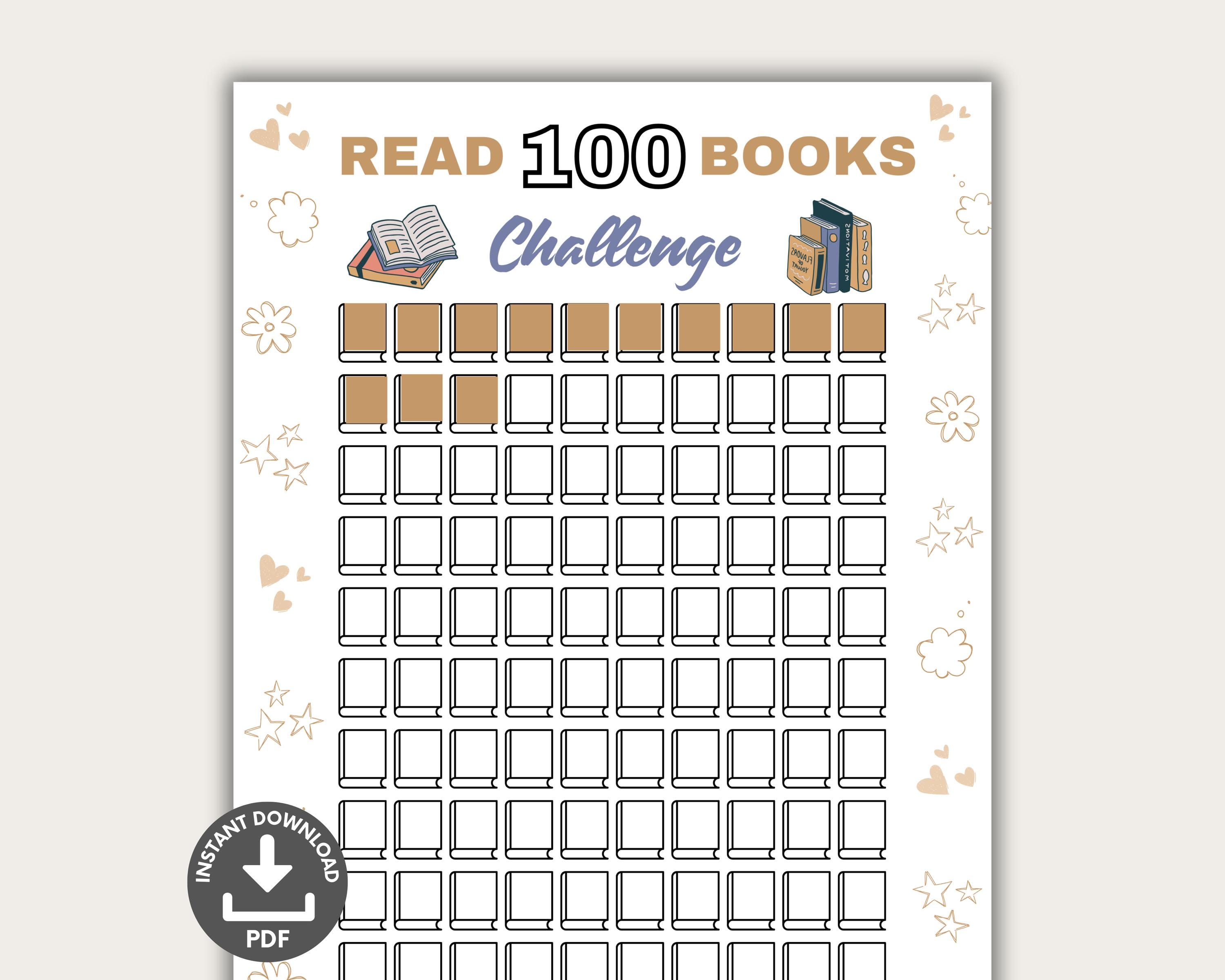 100 Book Challenge Printable Book - Il Fullxfull.6475081948 Ljpf 
