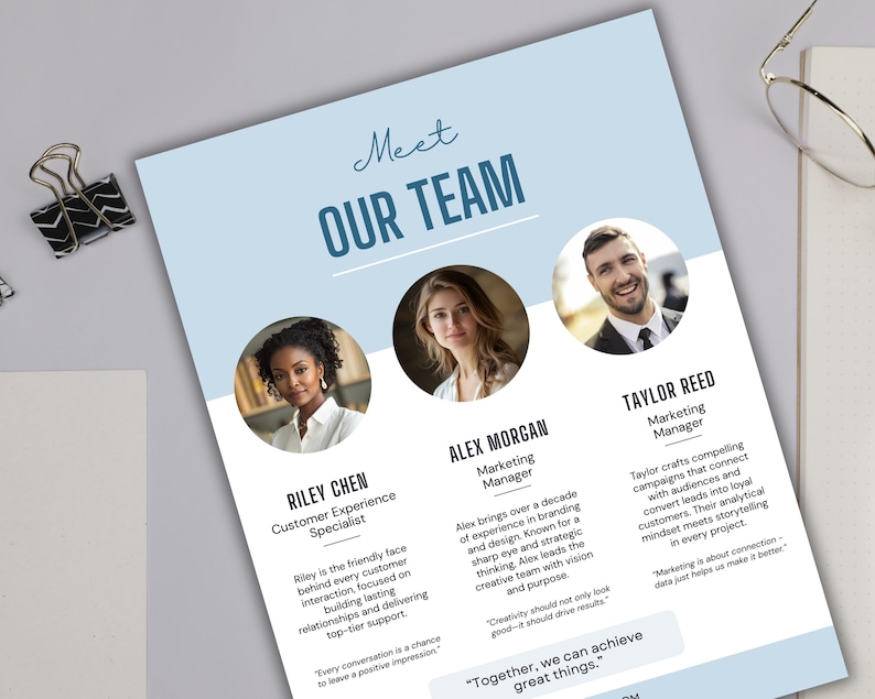 Meet the Team Flyer Template, Modern Team Introduction, Meet Our Team ...