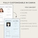 All About Me Editable Canva Template, First Day of School, Get to Know ...
