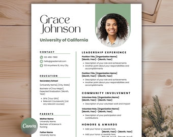 CV-sjabloon studentenvereniging, Canva Rush CV-sjabloon, minimalistisch wervingspakket studentenvereniging, CV en sollicitatiebrief, CV College