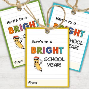 Back to School Gift Tag for Students, First Day of School Gift, Teacher Gift, Gift for Students, Welcome Back to School, Printable Gift Tags