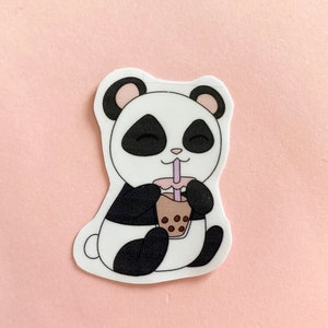 Boba Panda Kawaii Bubble Tea Sticker