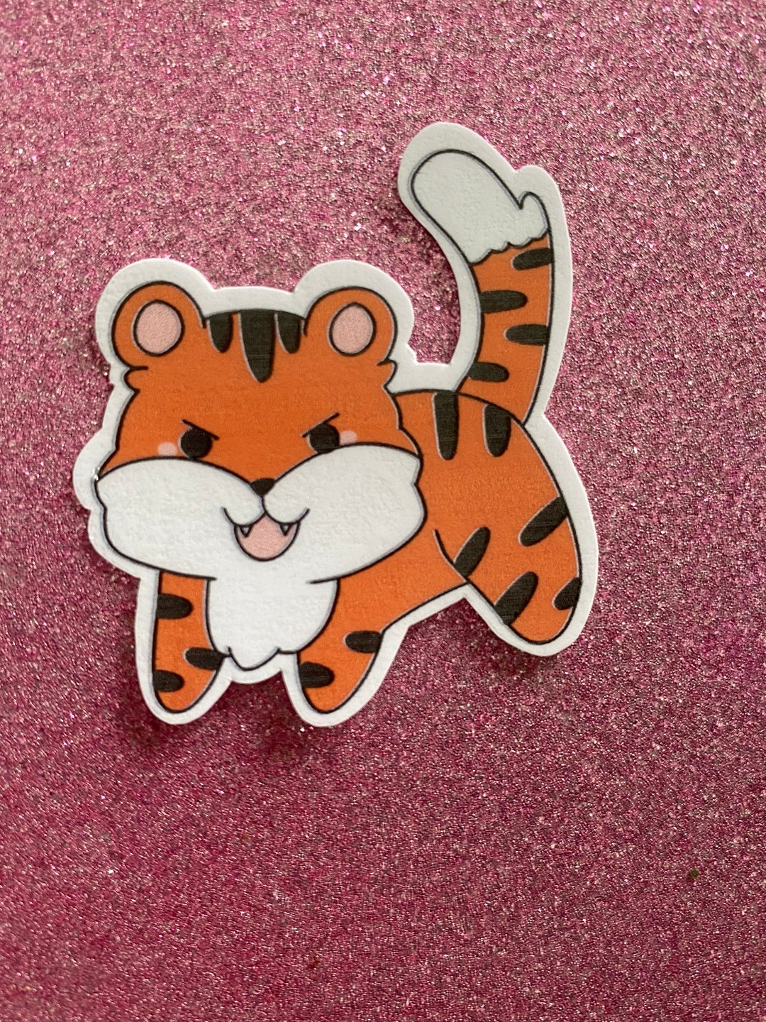 Tiger Stickers Kawaii Tiger Sticker - Etsy