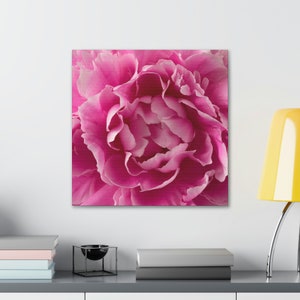 Pink Peony Canvas Gallery Wraps