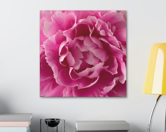 Pink Peony Canvas Gallery Wraps