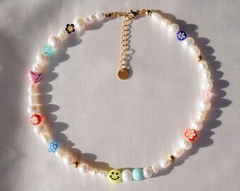 The Smiley Sky Necklace | Bead Necklace | Unisex Beaded