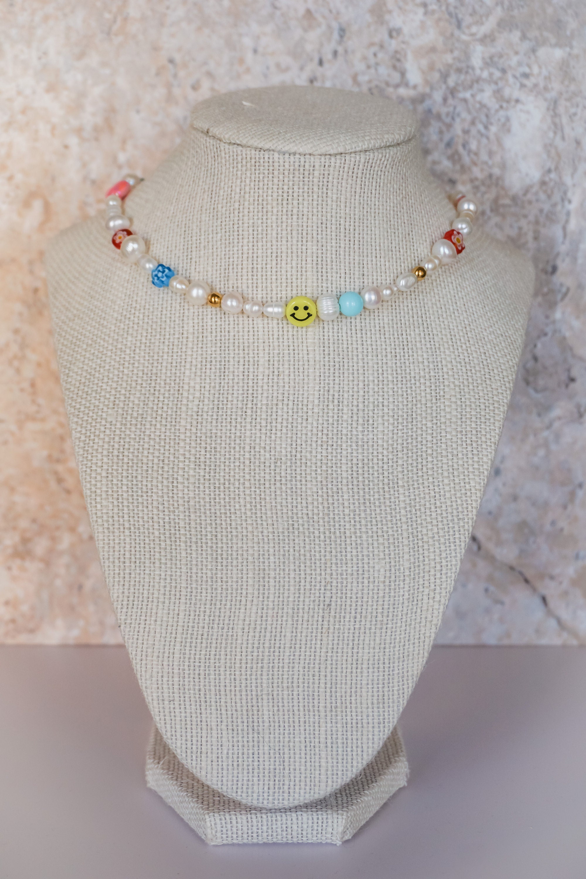 The Smiley Sky Necklace | Bead Necklace | Unisex Beaded