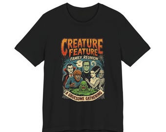 Creature Feature Family Reunion Shirt | Classic Monsters Retro Horror Tee
