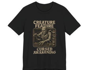 Cursed Awakening Mummy Shirt | Retro Horror T-Shirt | Creature Feature Originals | Ancient Monster Tee