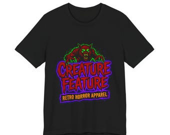 Creature Feature Logo Shirt | Retro Werewolf Horror Apparel