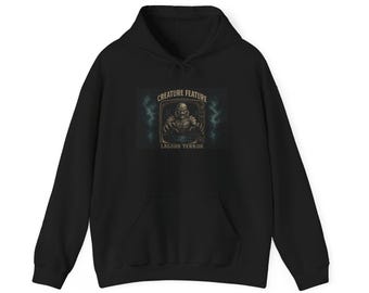 Creature Feature Lagoon Monster Hoodie | Retro Horror Illustration