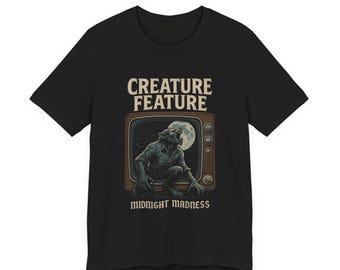 Midnight Madness Werewolf Shirt | Retro Horror T-Shirt | Creature Feature Originals | Wolf Man Monster Tee