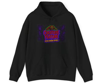 Creature Feature Retro Horror Hoodie | Monster Movie Logo Pullover