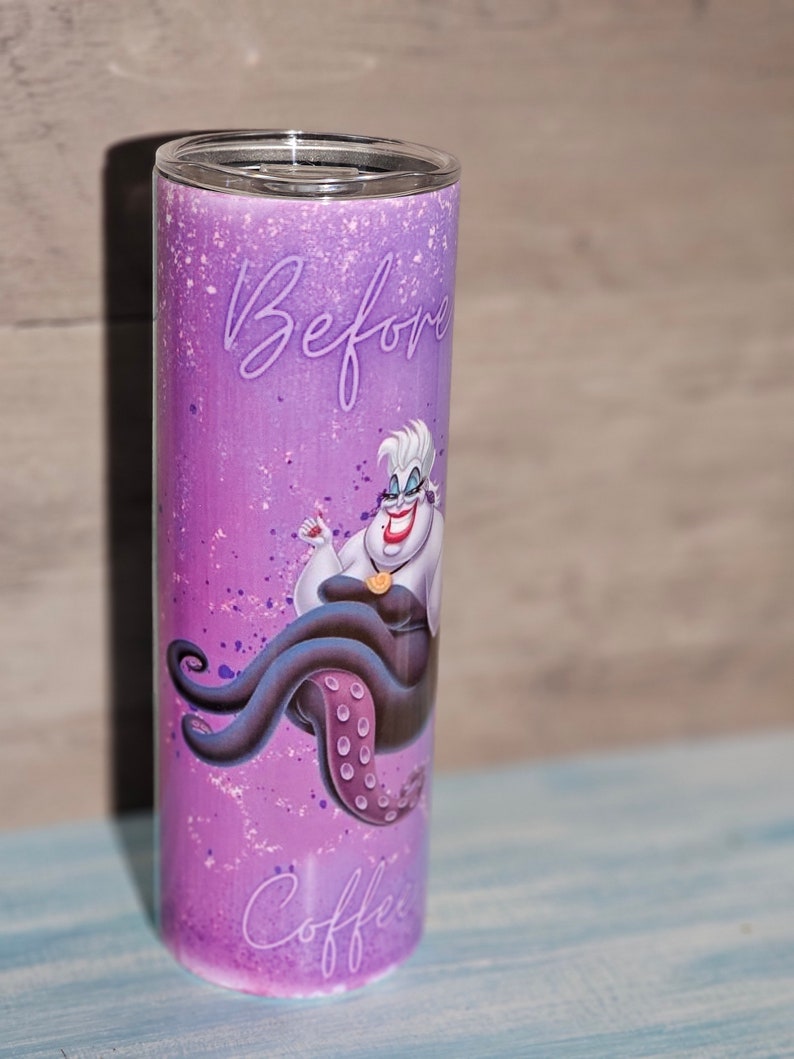 La sirenita antes y después del café vaso de 20 oz imagen 3