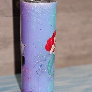 La sirenita antes y después del café vaso de 20 oz imagen 2