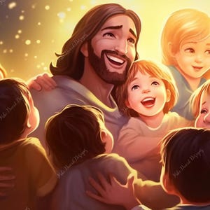 Jesús ama a todos los niños / Los niños con Jesús