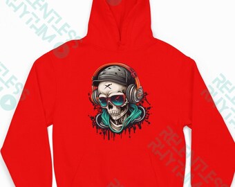 Jammin Skull Hoodie