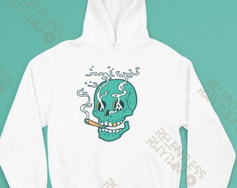 Smokin Skull Hoodies