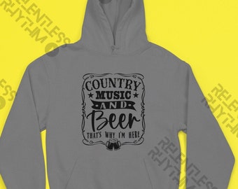 Country Music and Beer Hoodie