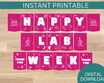 Digital Lab Week 2024 Banner, Lab is Everything, Laboratory Appreciation Week, Instant Download, Hematology, Pathology, Chemistry, Lab Tech