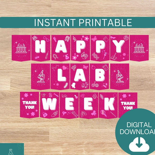 Digital Lab Week 2024 Banner, Lab is Everything, Laboratory Appreciation Week, Instant Download, Hematology, Pathology, Chemistry, Lab Tech