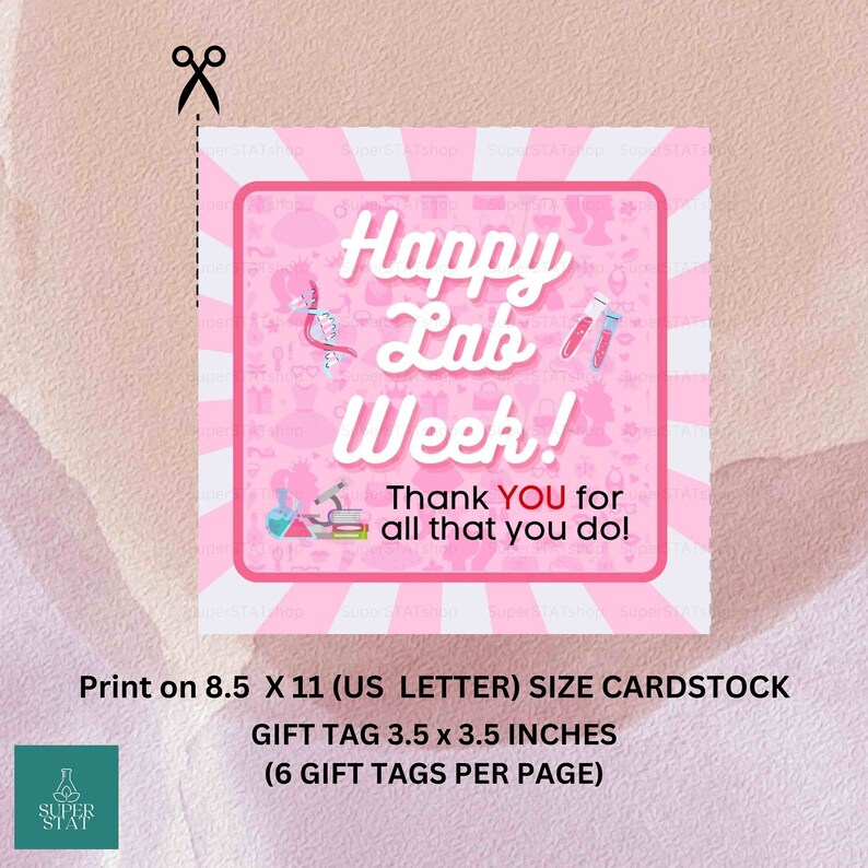 Lab Week 2024 Printable Gift Tag, Lab is Everything, Lab Week Idea, Laboratory Week Gift