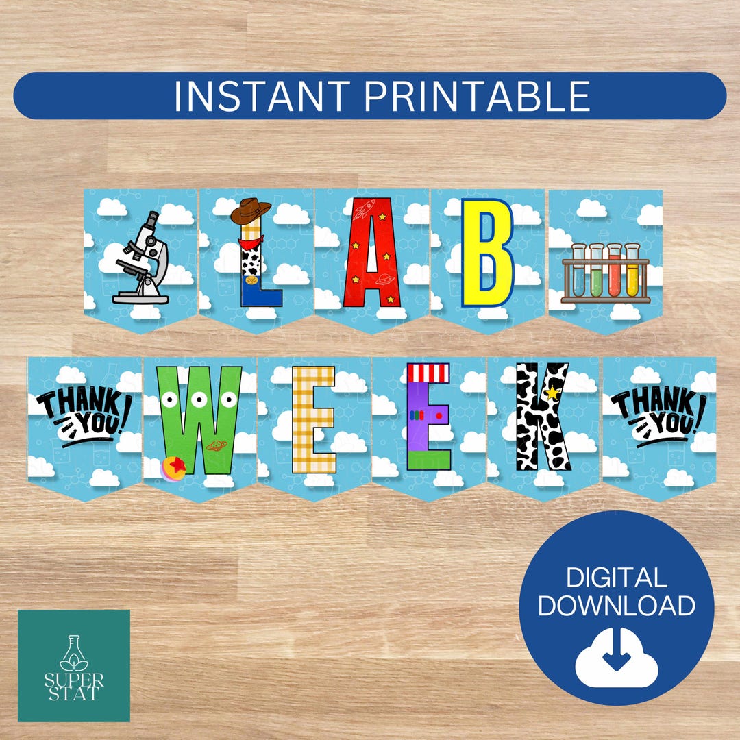 Lab Story Banner Printable 2026 Lab Week Banner Laboratory Appreciation ...