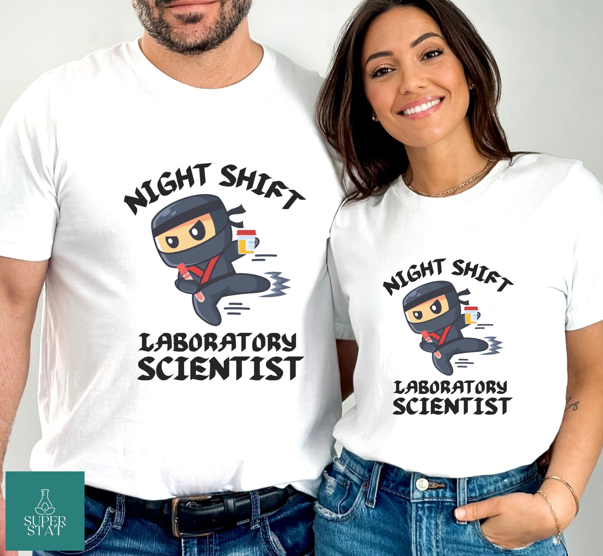 NIGHT SHIFT SHIRT Lab Tech Graveyard Shirt Scientist Shirt 