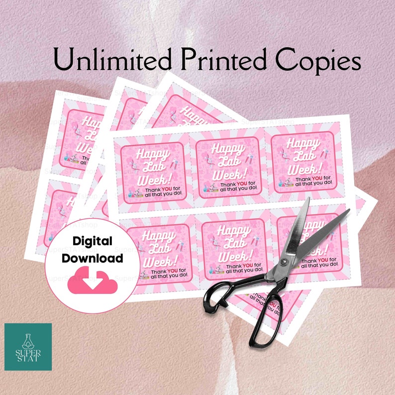 Lab Week 2024 Printable Gift Tag, Lab is Everything, Lab Week Idea, Laboratory Week Gift