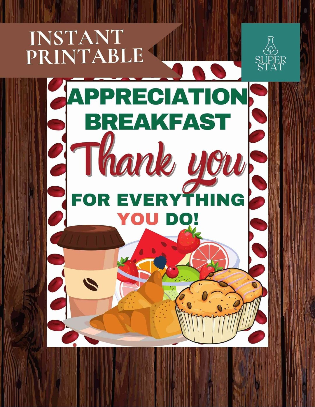 Lab Week 2024 Printable Breakfast Flyer Lab Week Appreciation Printable Teacher Employee