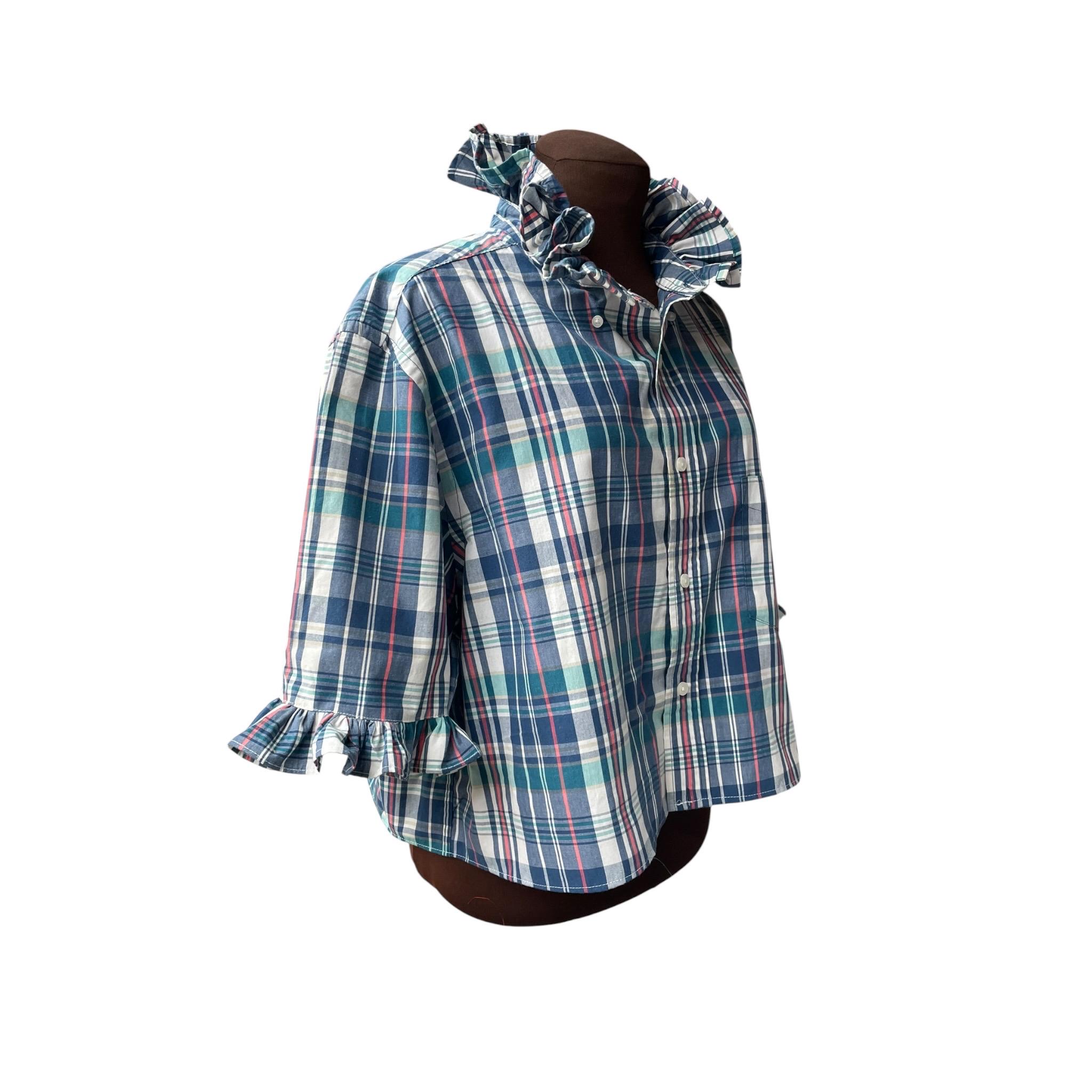 cocktail dress dress Cream Silk Regular Fit Ruffle-Front Wilfred Shirt – Turnbull & Asser US main image 1