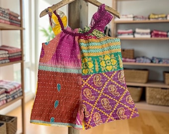 Baby Kantha Cotton Romper / Size 2T / Boho Baby