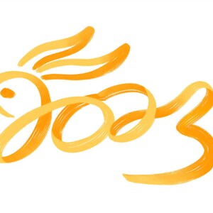 Chinese Lunar New Year, 2023 Year of the Rabbit written in Chinese calligraphy style